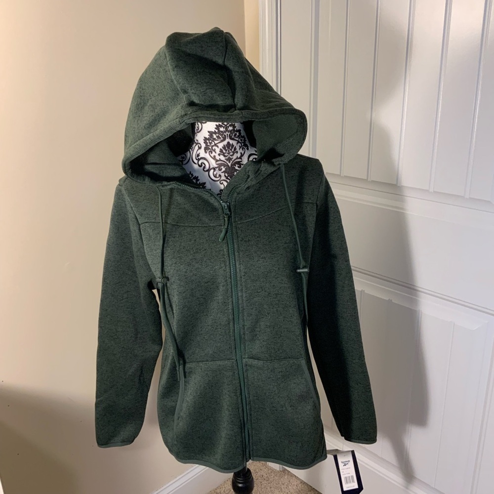 Reebok Green Zip-Up Hoodie NWT - Picture 3 of 9